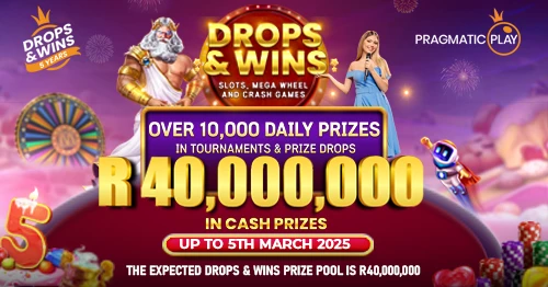 Earn up to R40 Million in our Drops and Wins Promo